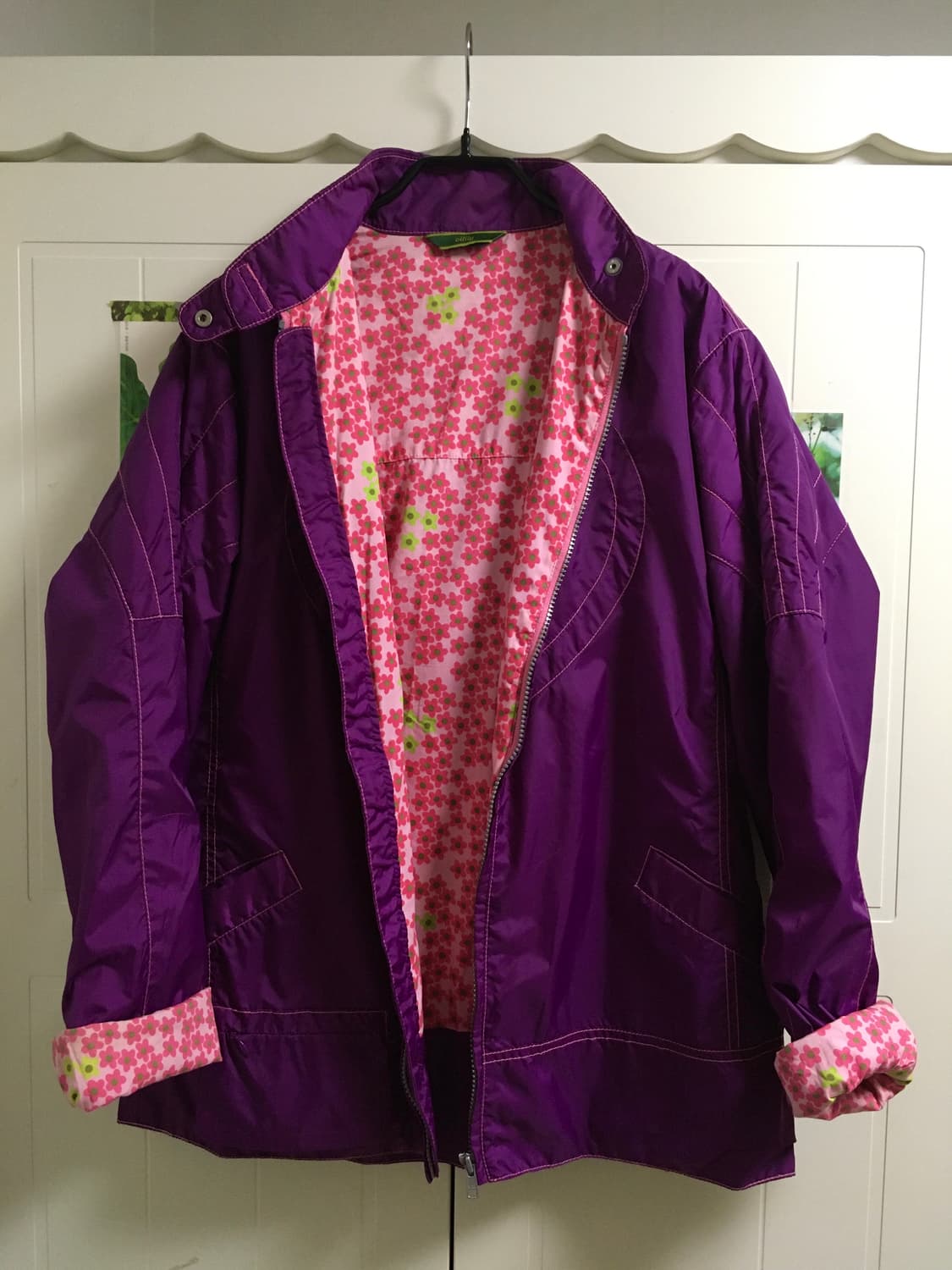 오일릴리 퍼플 하트 꽃 자켓 상품이미지4