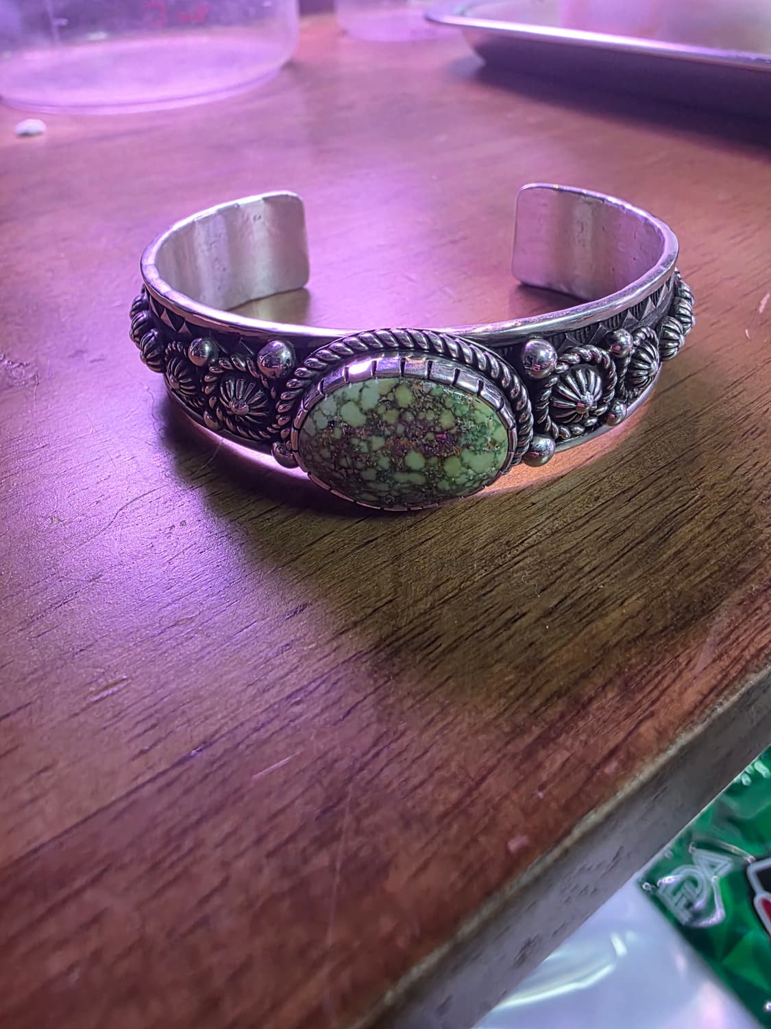 나바호 터키석 실버 팔찌 상품이미지1