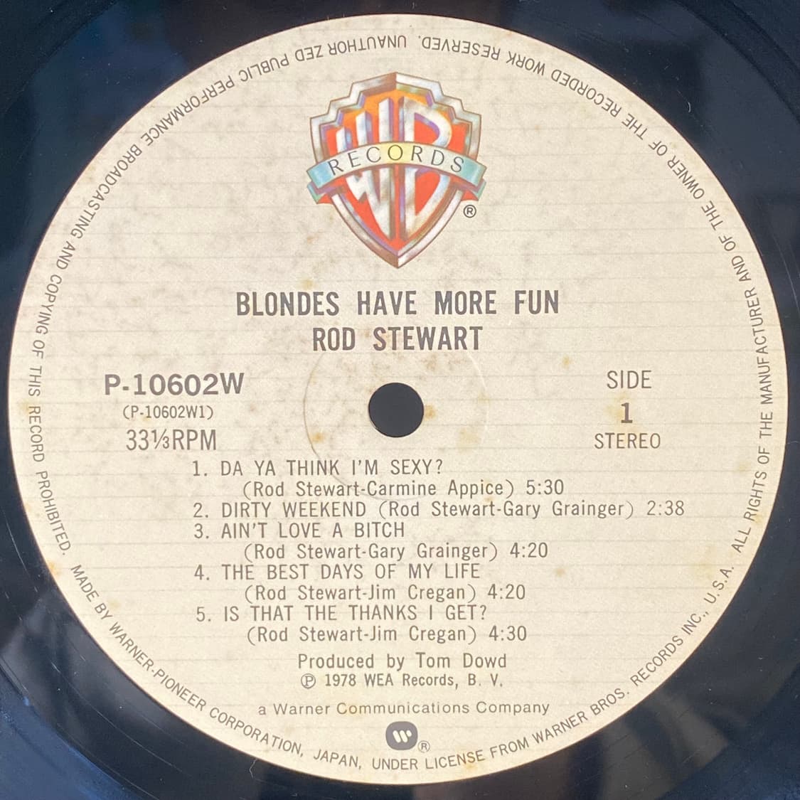 (중고LP-팝록) Rod Stewart -Blondes Have 상품이미지4