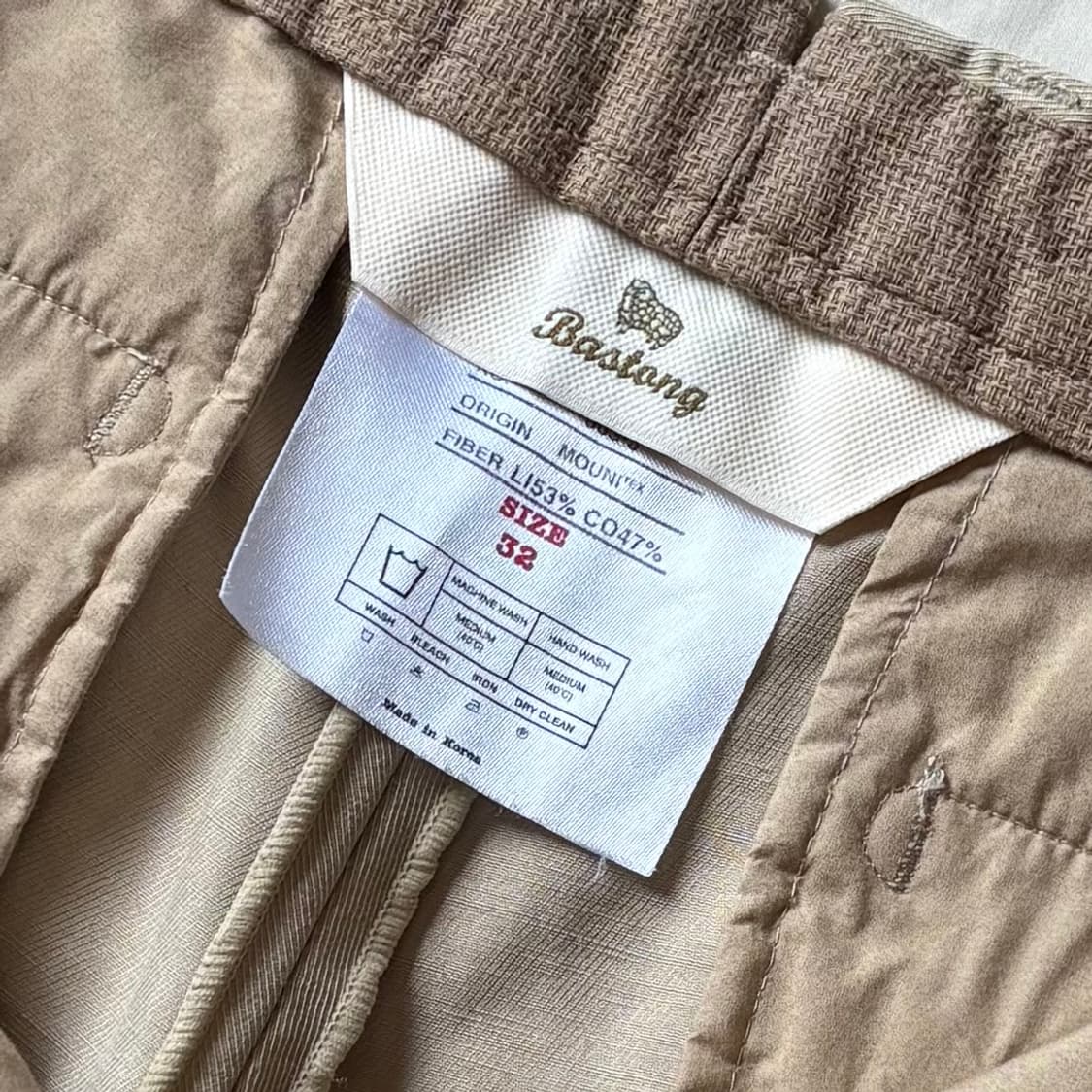 [32] Bastong 603-3 린넨 코튼 테일러드 핏 팬츠 상품이미지5