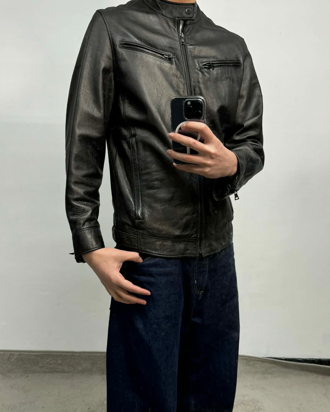 [L] 리바이스 카우하이드 레더 자켓 상품이미지4
