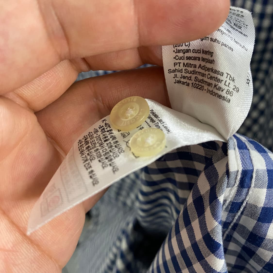 빈티지 LACOSTE 포켓 로고 셔츠 상품이미지10
