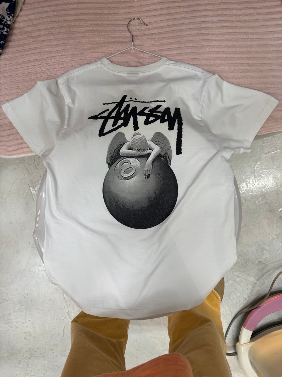 스투시 엔젤 에잇볼 그래픽 반팔 티셔츠 상품이미지3