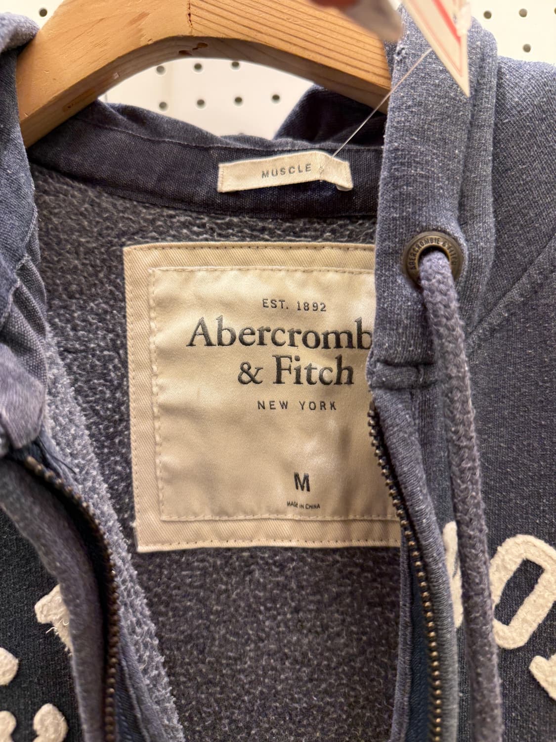 아베크롬비 y2k 빈티지 빅로고 후드 집업 U941 상품이미지5