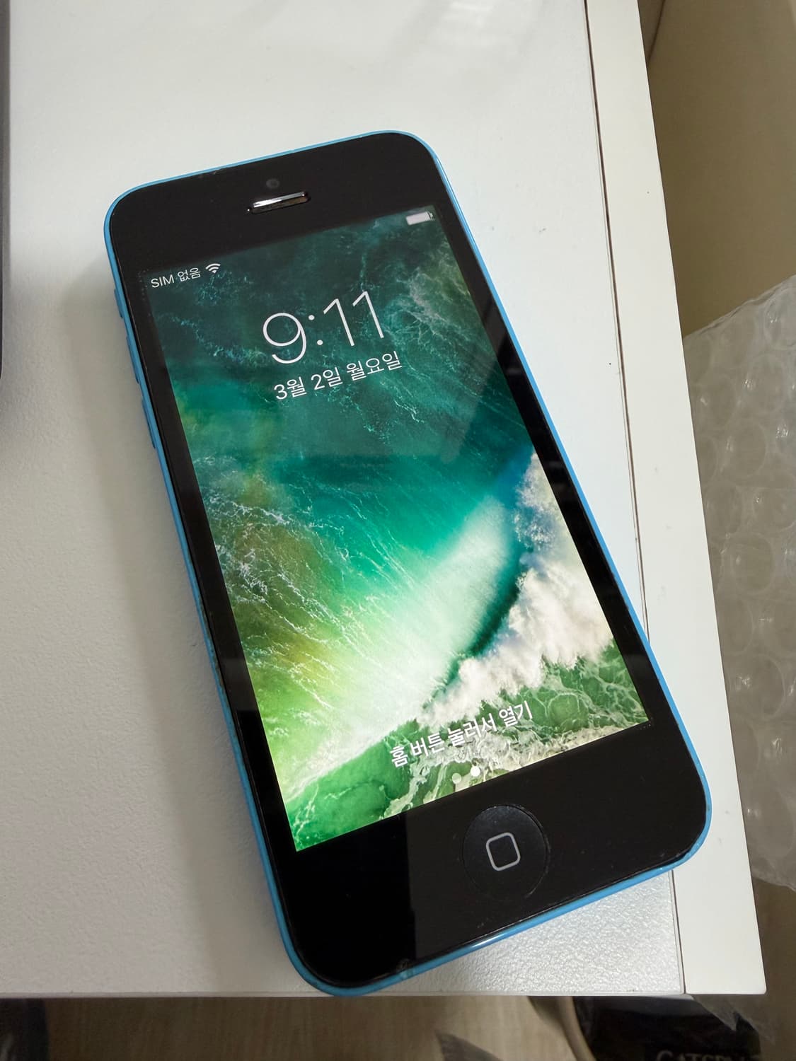 아이폰 5c 블루 32기가 #0974 + 보호필름 & 케이스 상품이미지1