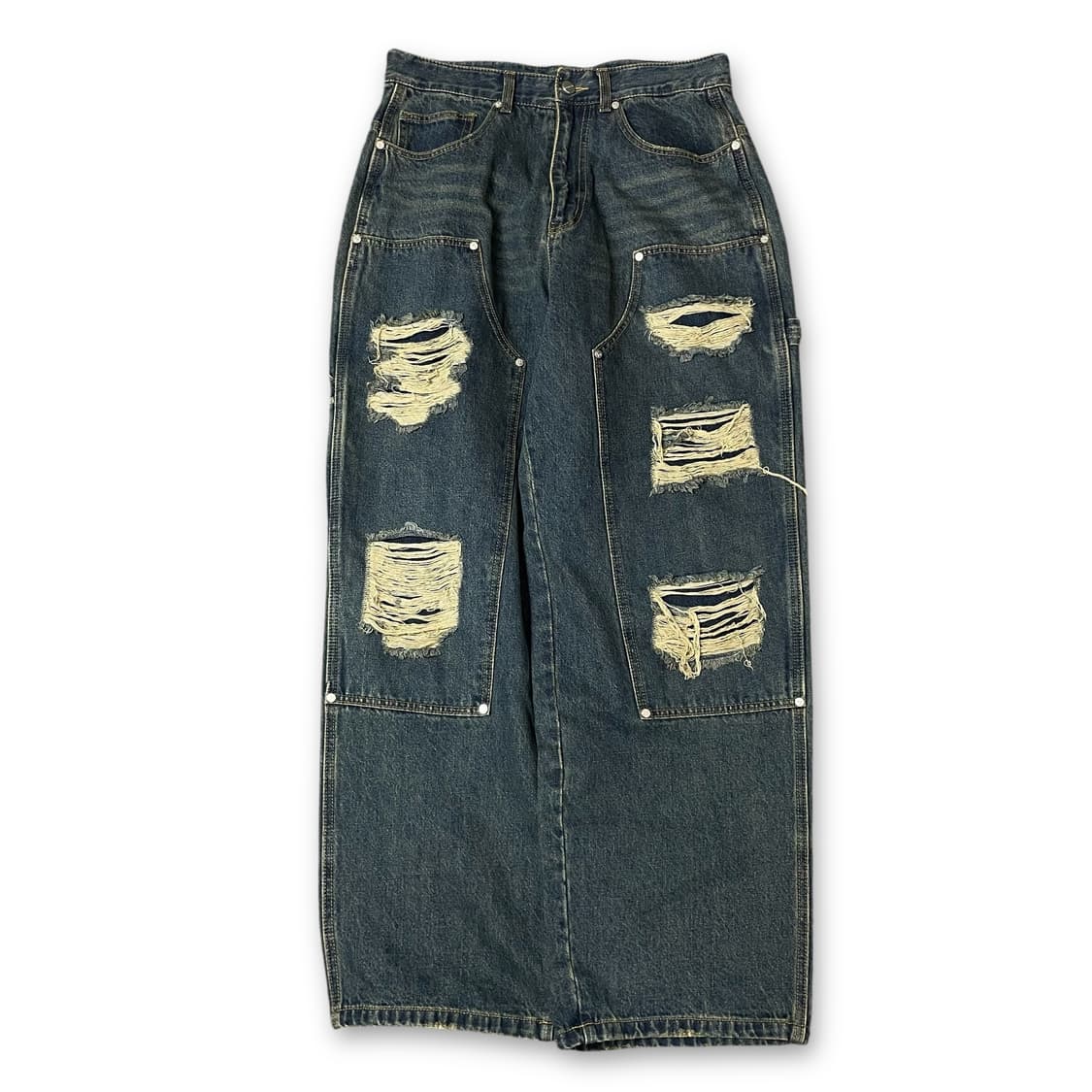 (32) 낫포너드 데미지 데님 팬츠 L 상품이미지1