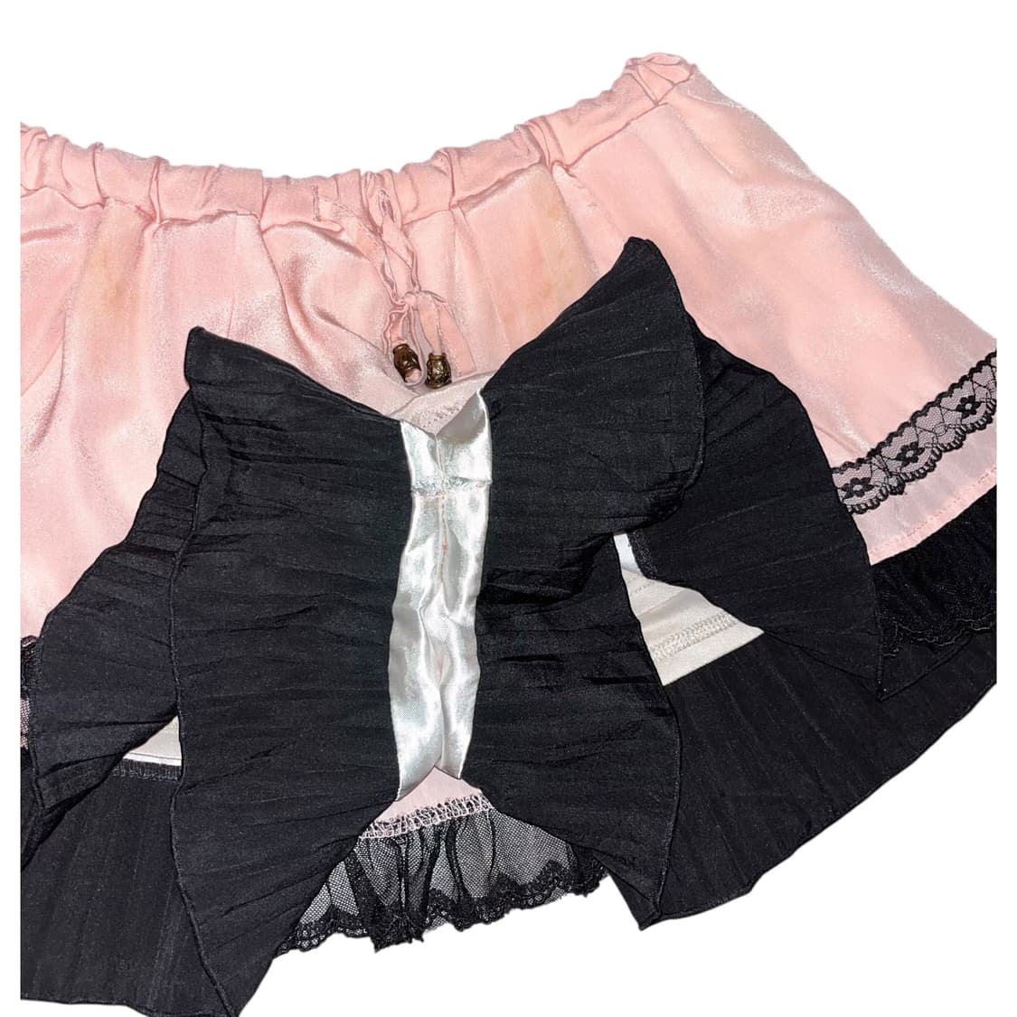 핑크 레이스 밴딩 스커트 키치갸루y2k 상품이미지3