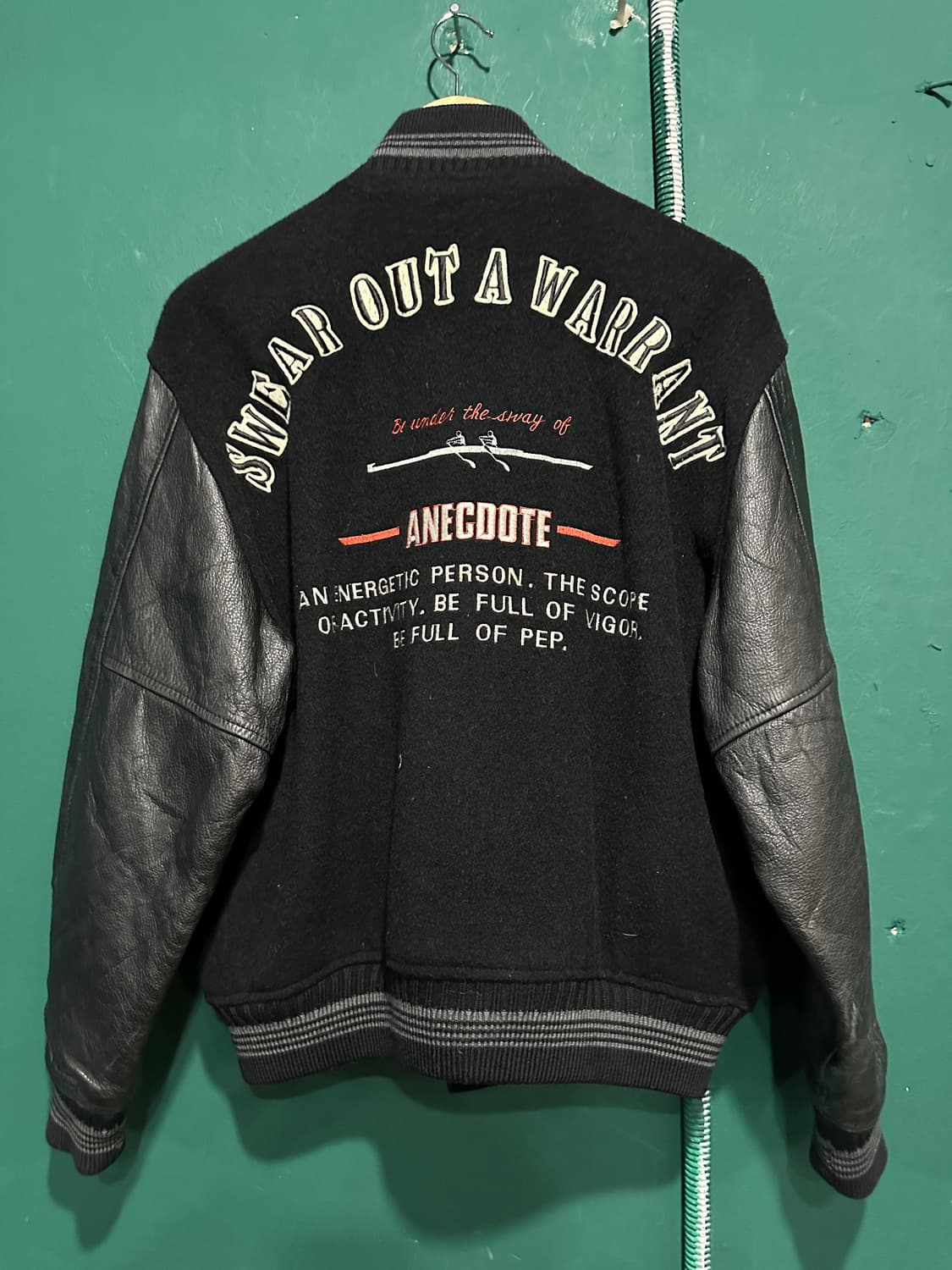 일본판 소가죽 배색 바시티자켓105 상품이미지1