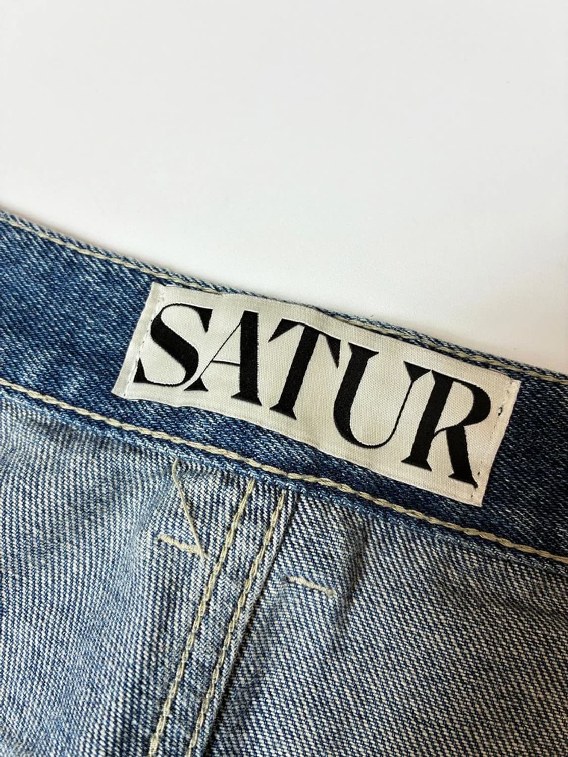 세터 SATUR 브루클린 뉴트로 와이드 워시드 데님 팬츠 PN8231 상품이미지8