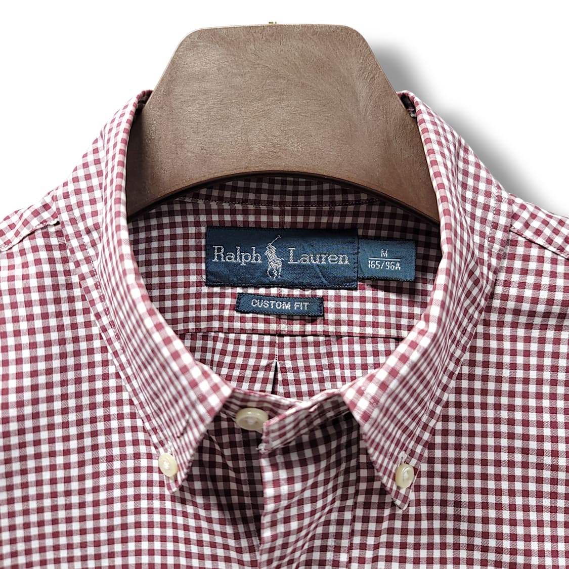 [M] 폴로 브라운&화이트 깅엄 커스텀핏 긴팔셔츠 상품이미지8