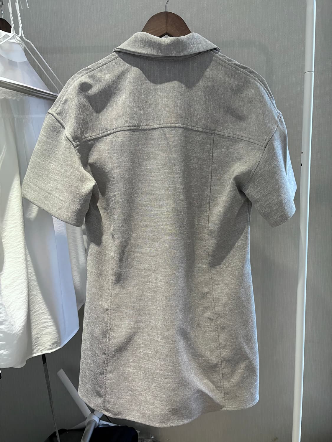 그레이 반팔 원피스 상품이미지3