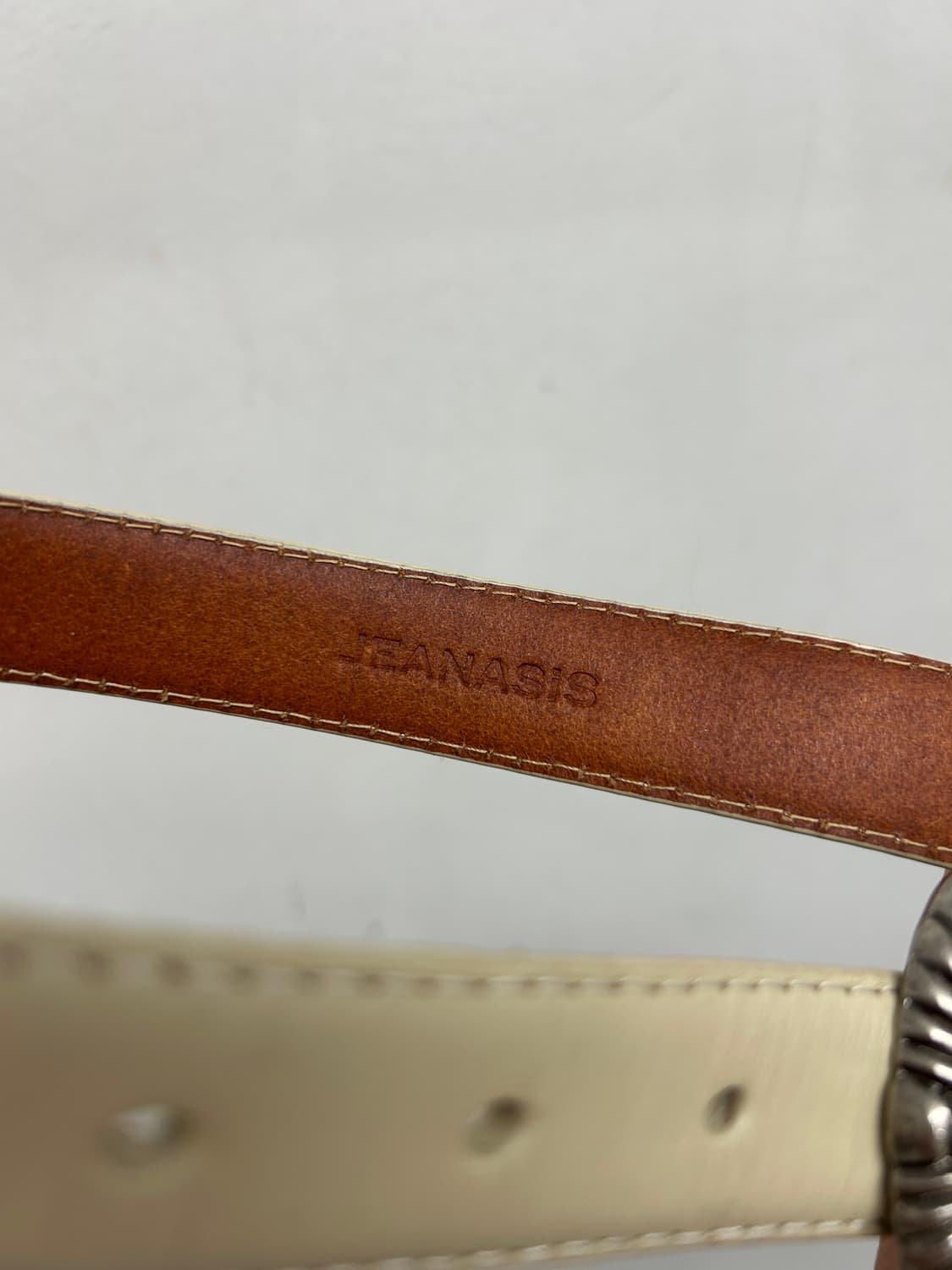 JEANASIS 웨스턴 레더 벨트 25-31인치 상품이미지5