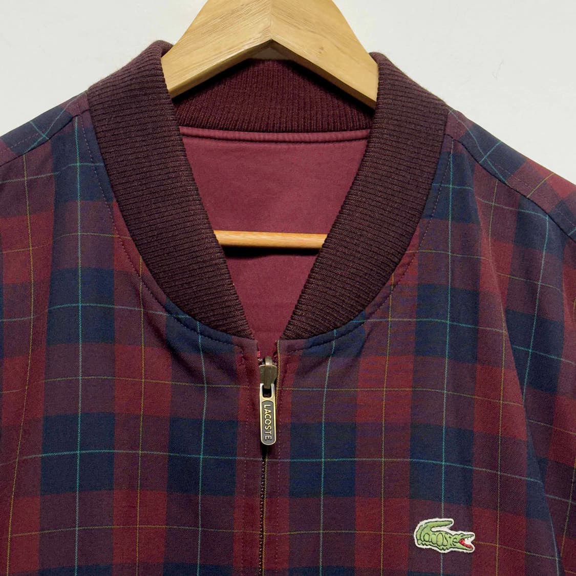 90s 서광 라코스테 리버시블 블루종 자켓 상품이미지2