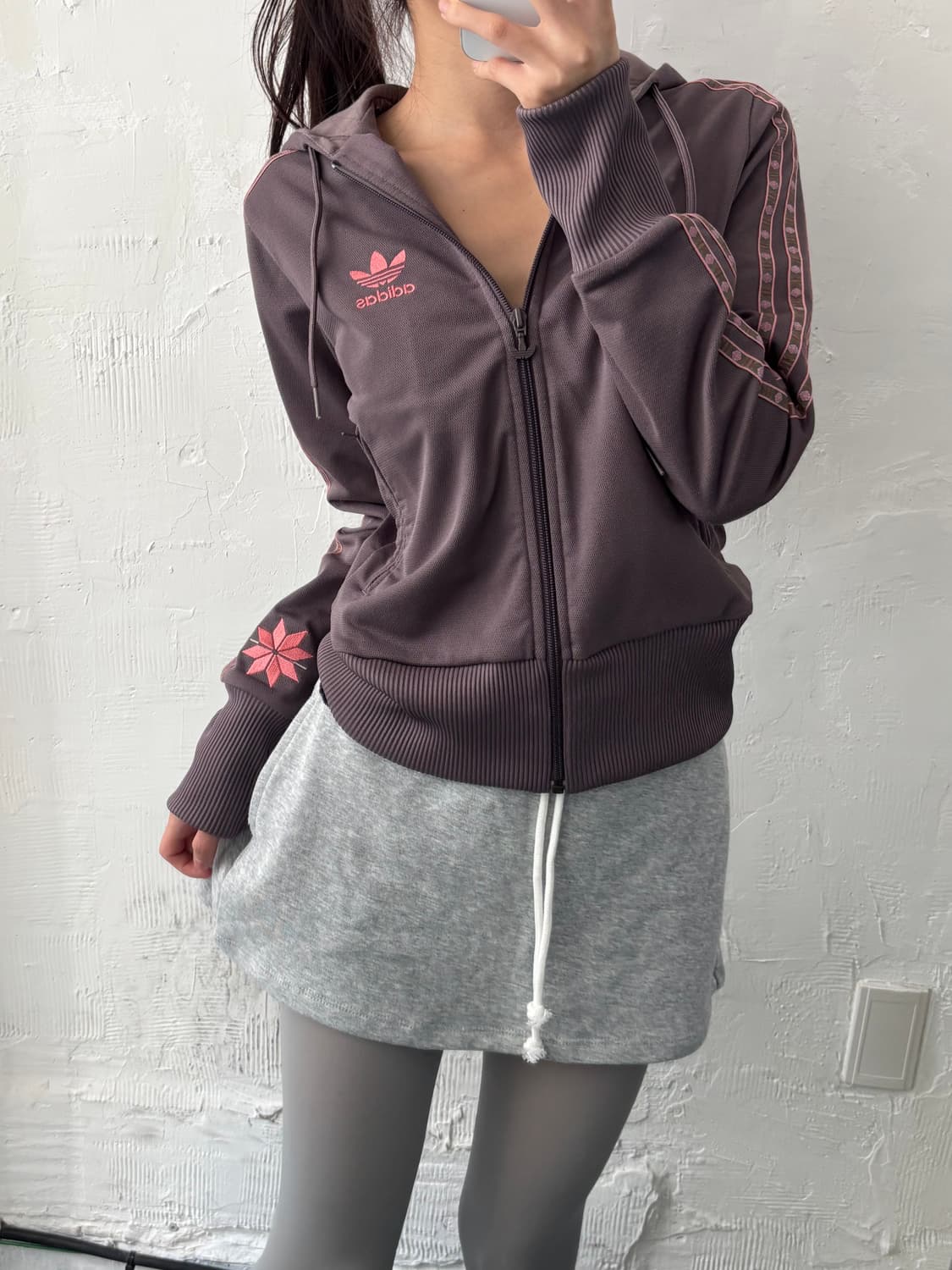 Adidas 아디다스 퍼플 페루 후드 트랙탑 상품이미지7