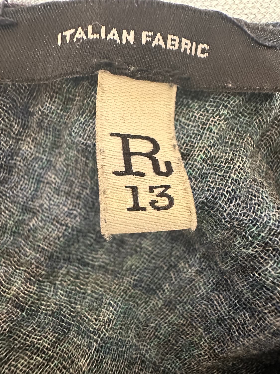 R13 릴렉스 플래드 미디 원피스 (S) 상품이미지8