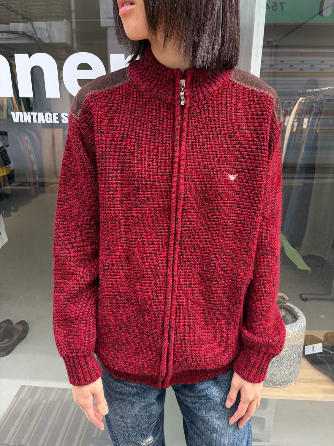 Emporio Armani 니트 집업 점퍼 L 상품이미지1