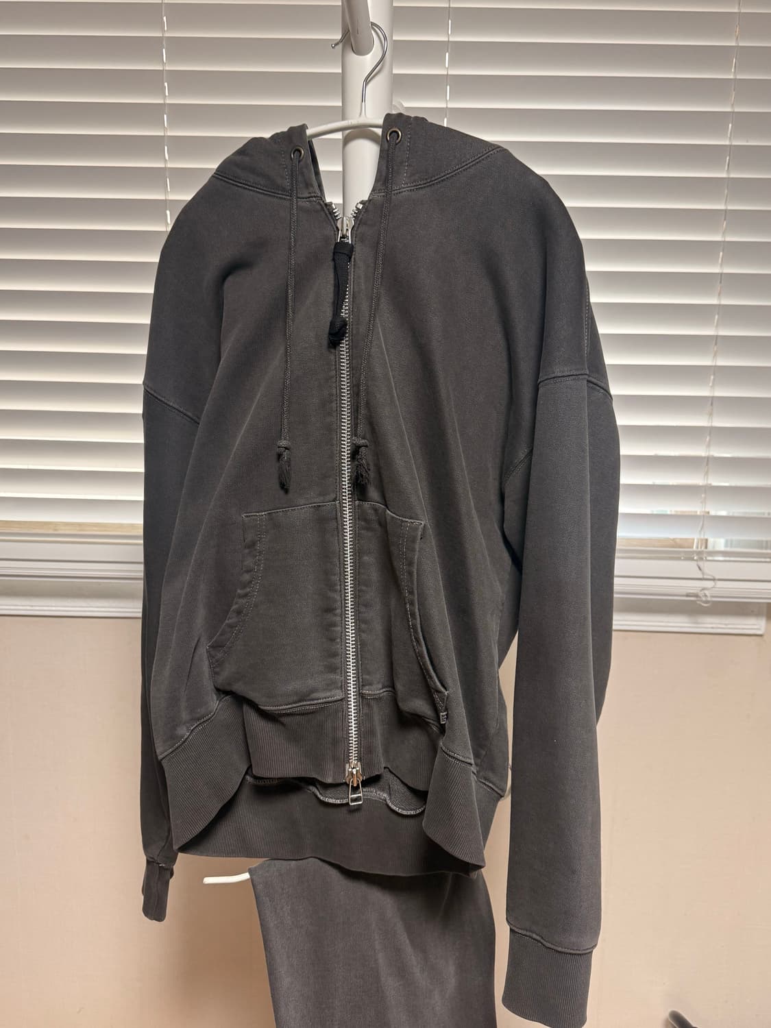 비헤비어 피그먼트 워싱 후드자켓 2사이즈 상품이미지5