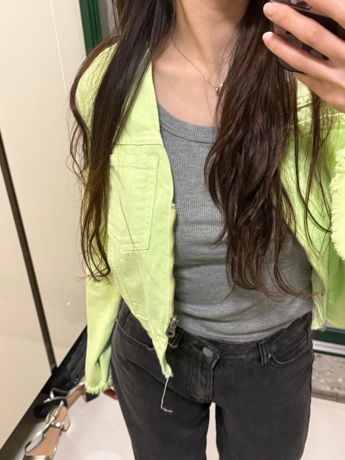 더일마 연두코튼자켓 상품이미지3