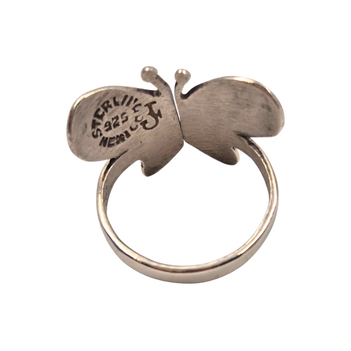 70s 멕시코 실버 925 칠보 빅 나비 반지 상품이미지4