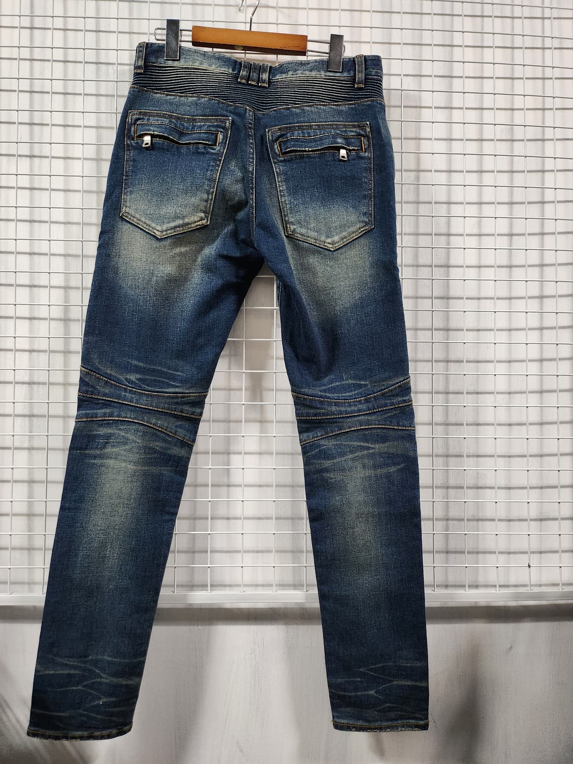 발망st바이커 스타일 데님팬츠 상품이미지2