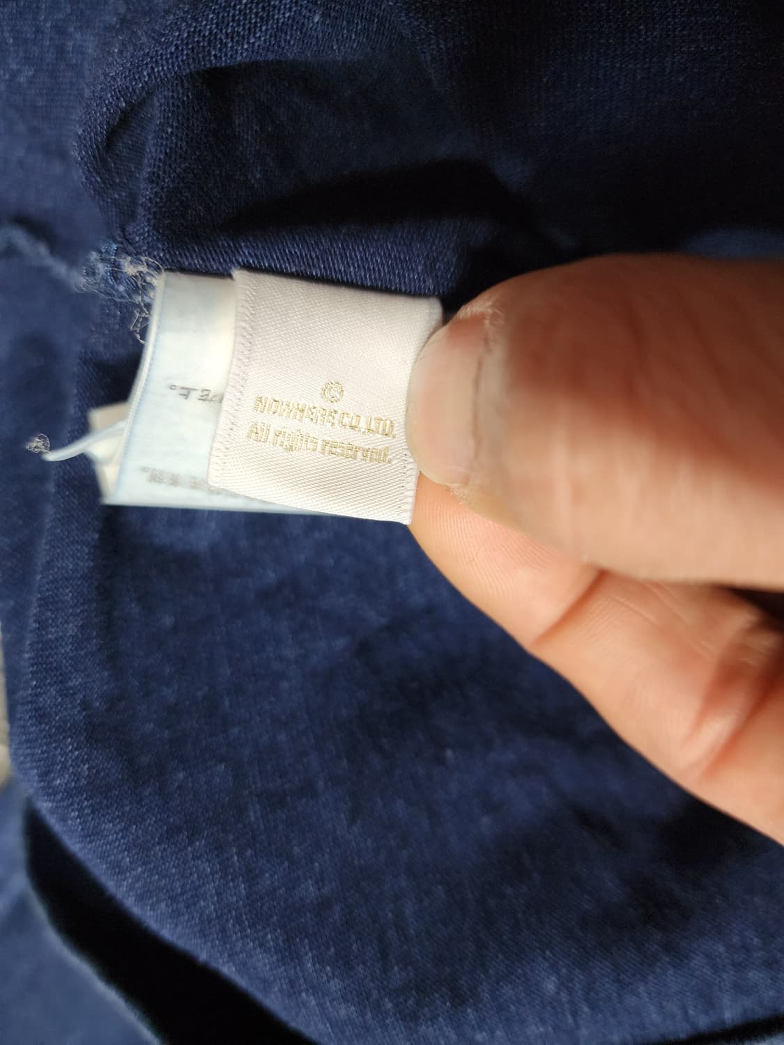 베이프 빅 로고 롱슬리브 티 XL사이즈 상품이미지4