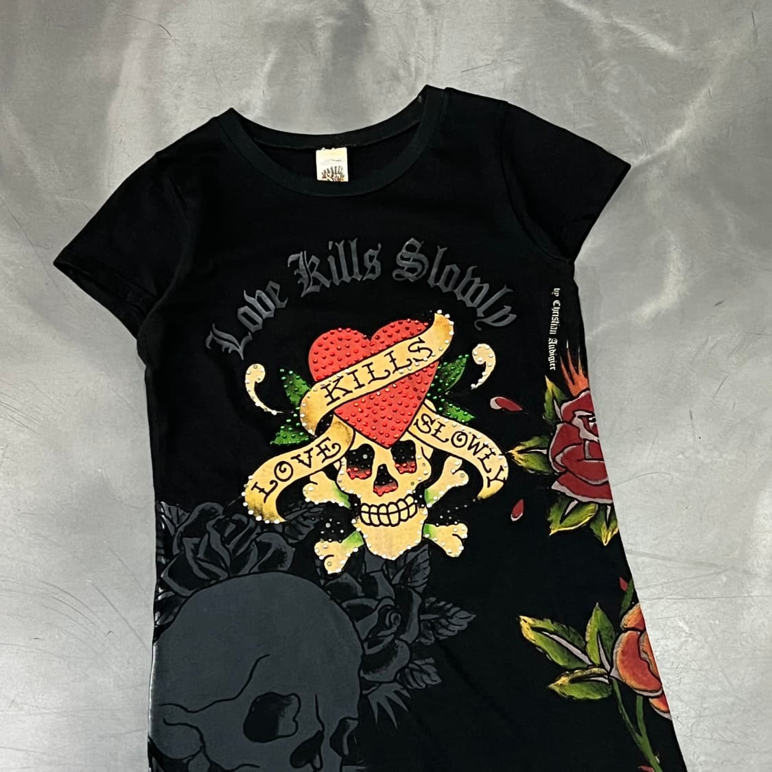  에드하디 큐빅 스컬 프린팅 반팔티 y16429 상품이미지3