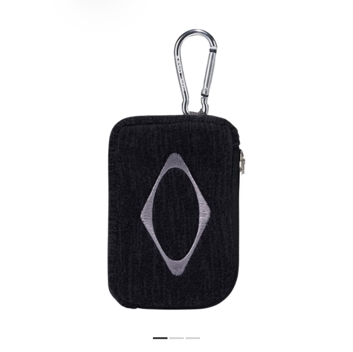 미스치프 롬버스 카라비너 미니 파우치 차콜 상품이미지1