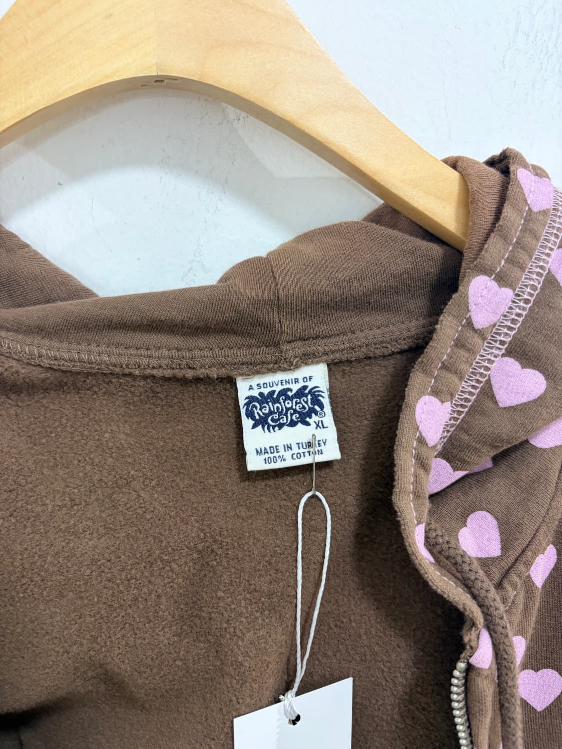 Rainforest Cafe 초코 브라운 하트 후드집업 상품이미지8
