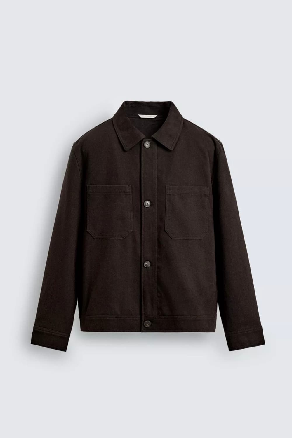 새상품) M 자라 누빔 오버셔츠 다크 브라운 상품이미지1