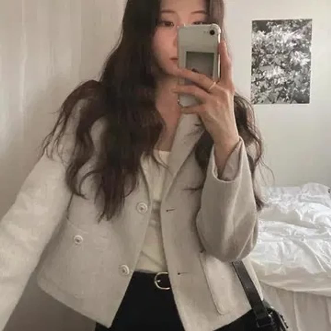 가내스라 트위드자켓 민트 상품이미지2