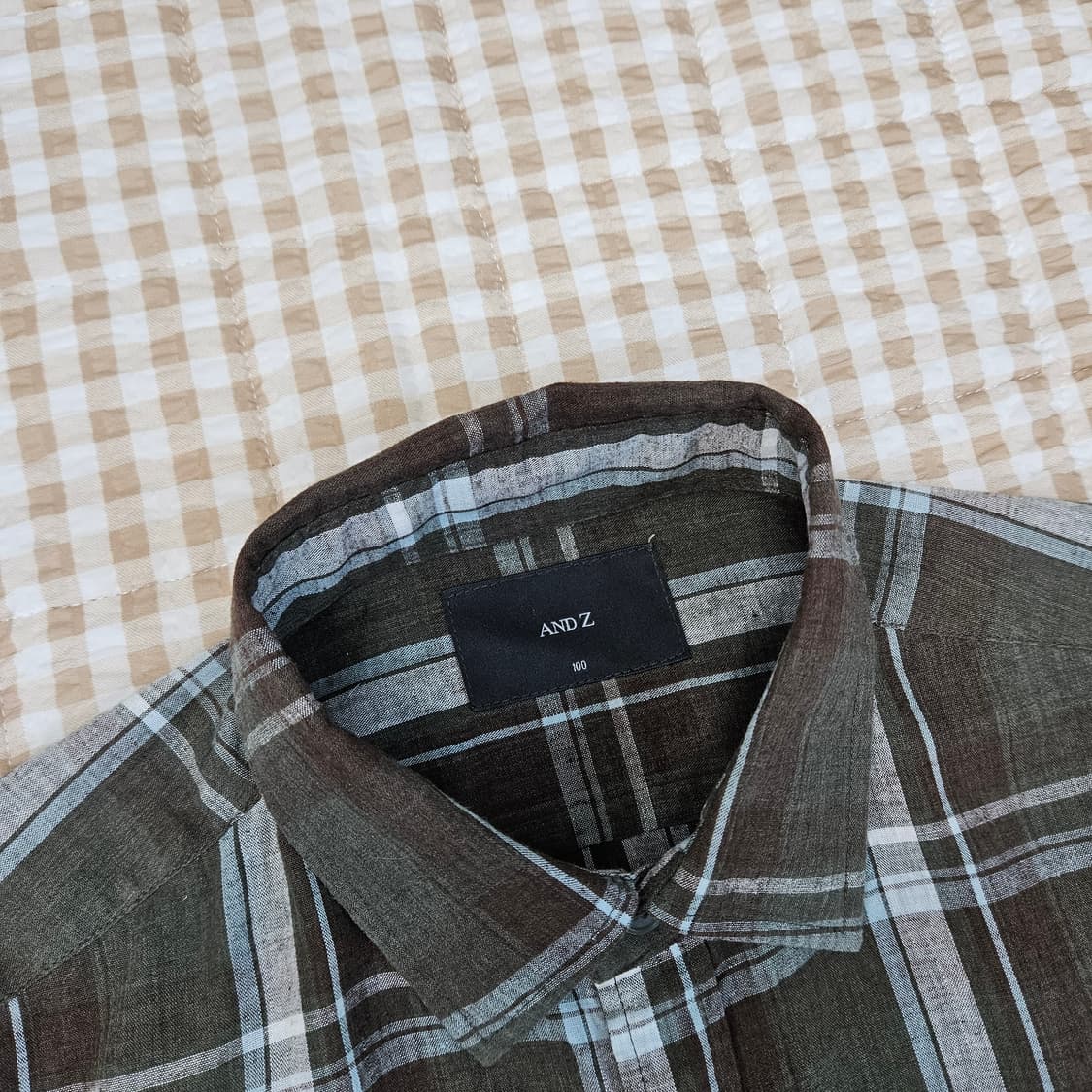 앤드지 린넨 긴소매 셔츠 남자100 상품이미지3