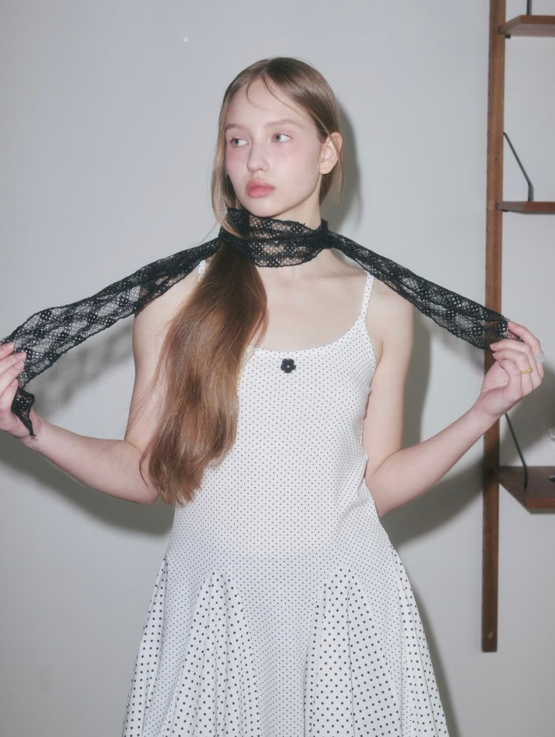 펀프롬펀 FLARE MINIDRESS WHITE(DOT) 상품이미지2