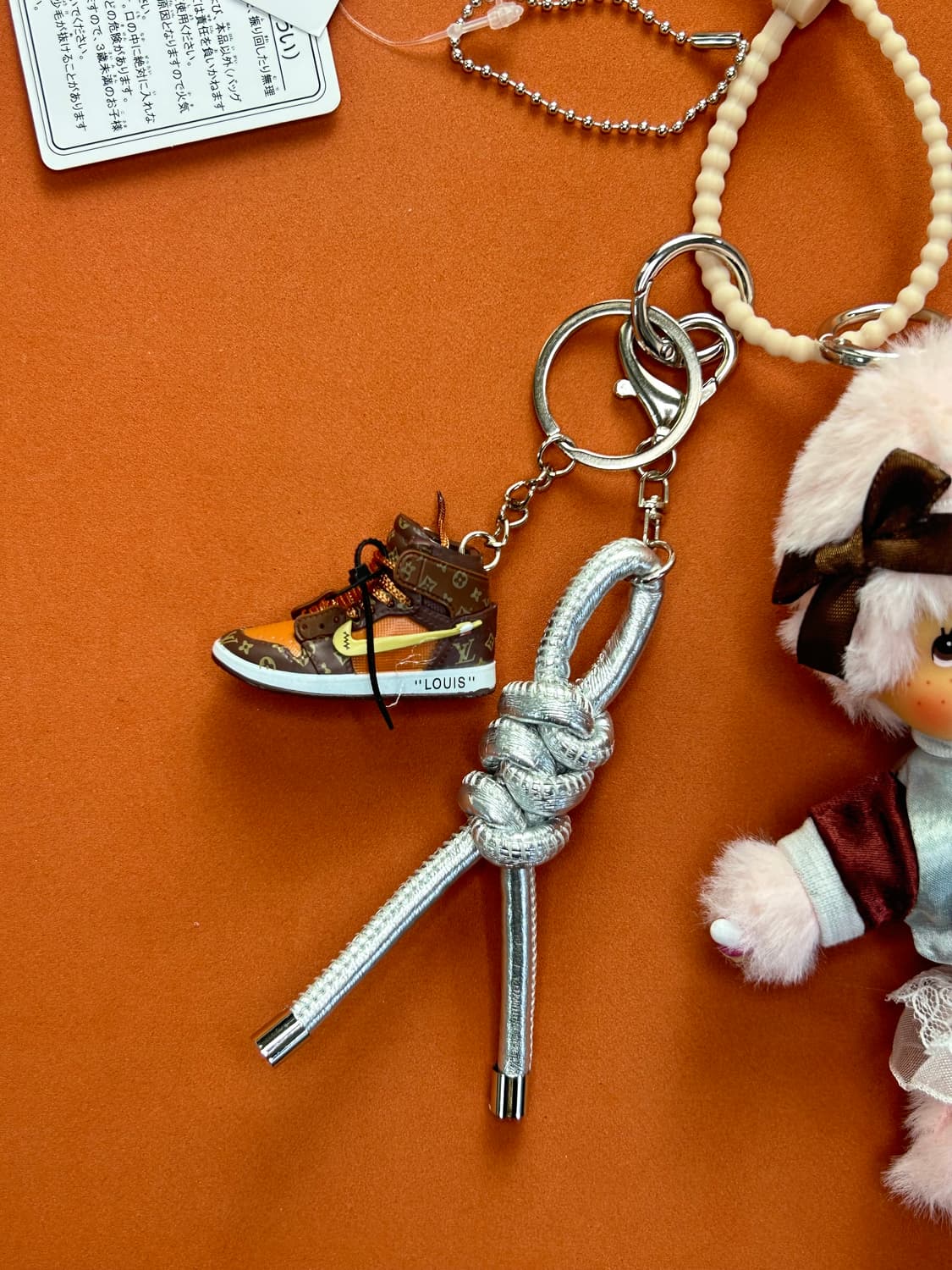 (7)정품몬치치🩶은은하게  반짝 파스텔커스텀키링 상품이미지3