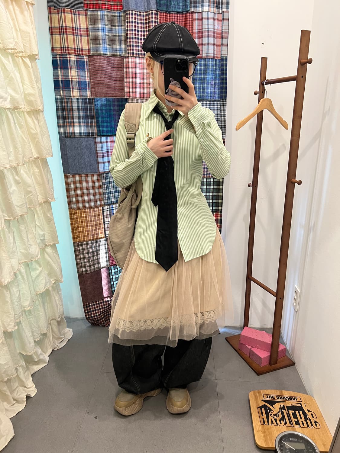 폴로 라이트그린 스트라이프 셔츠 상품이미지3