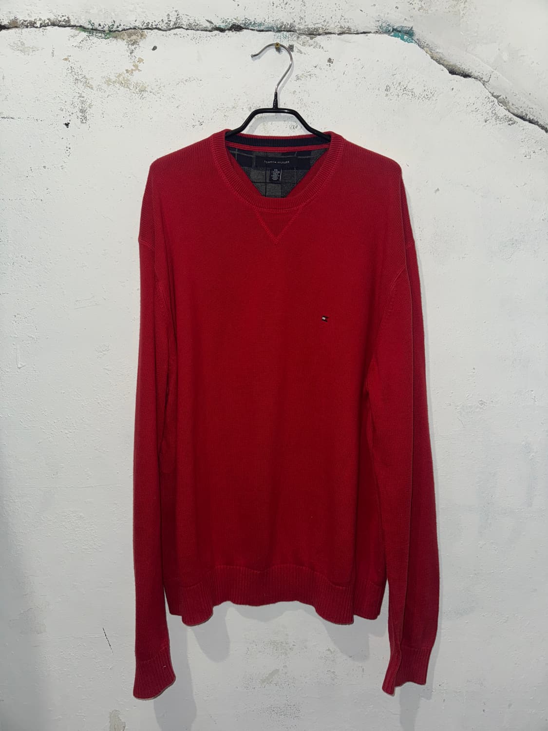 타미힐피거 레드 니트 상품이미지1