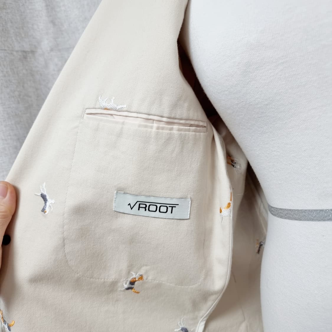 남녀공용 고퀄리티 고양이자수 코튼자켓 (촬영목적 시착만/새상품) 상품이미지8