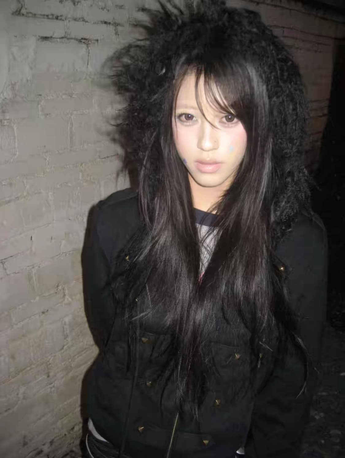 빈티지 일본 중국 나폴레옹 스터드 자켓 퍼 후드집업 아우터 상품이미지3