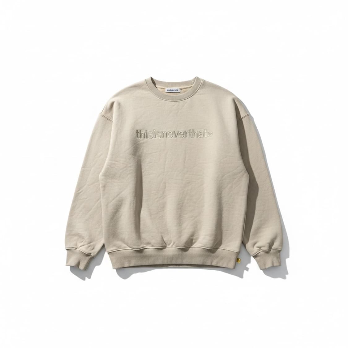 디스이즈네버댓 맨투맨 L 베이지 상품이미지1