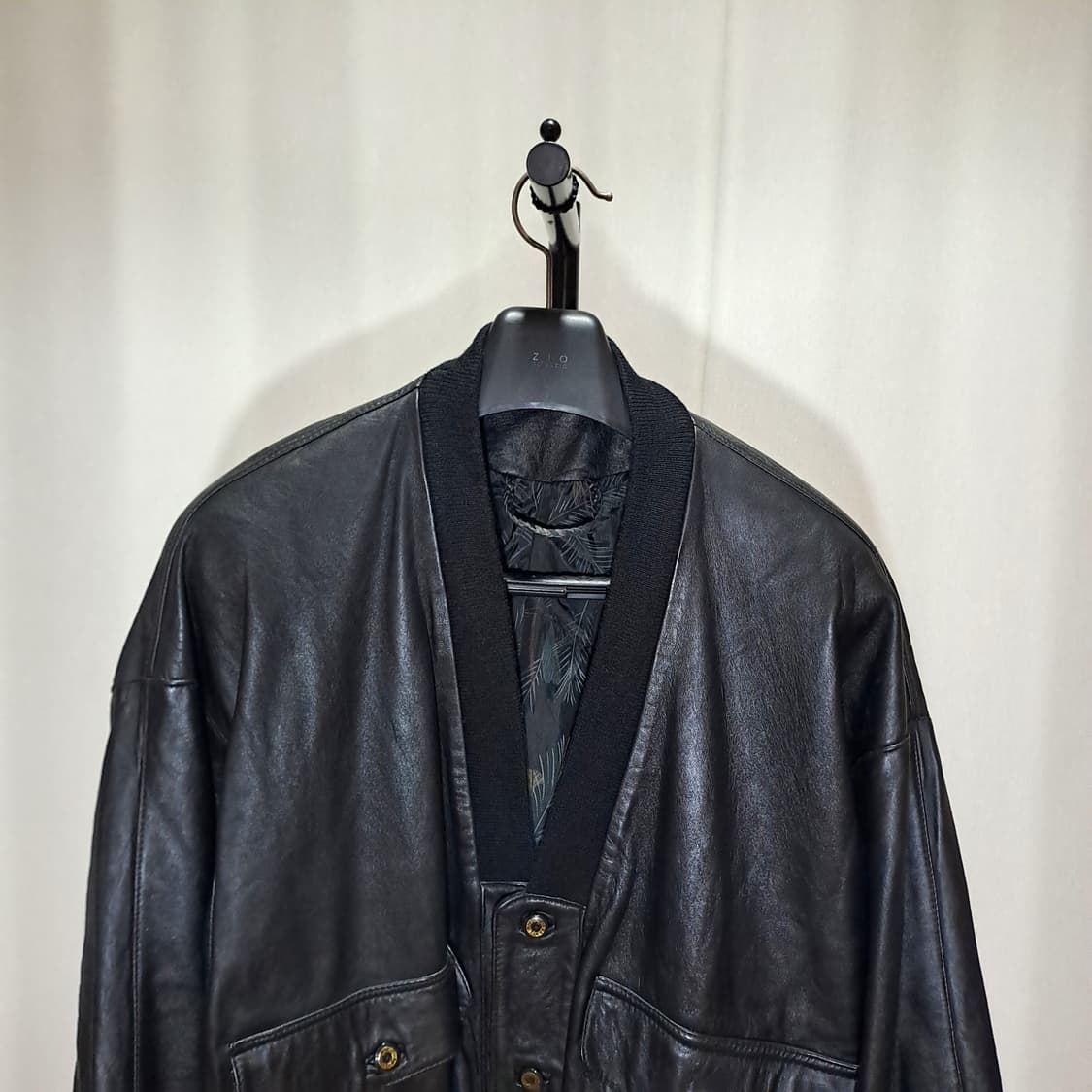 (택포) 메드 인 스페인 양가죽 빈티지 브이넥 자켓 105-110 B59 상품이미지2