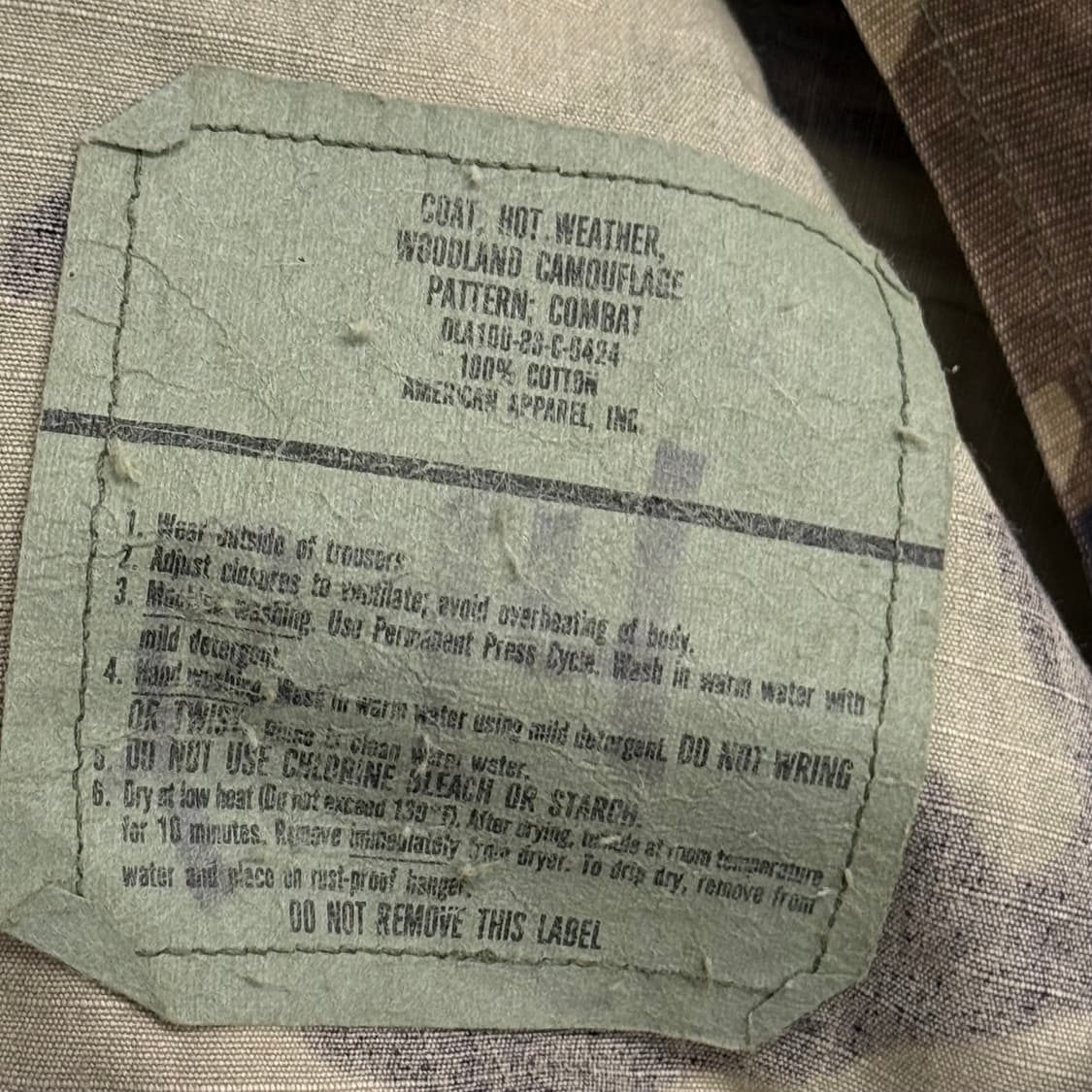 USA Army B.D.U 밀리터리 자켓 S 상품이미지3