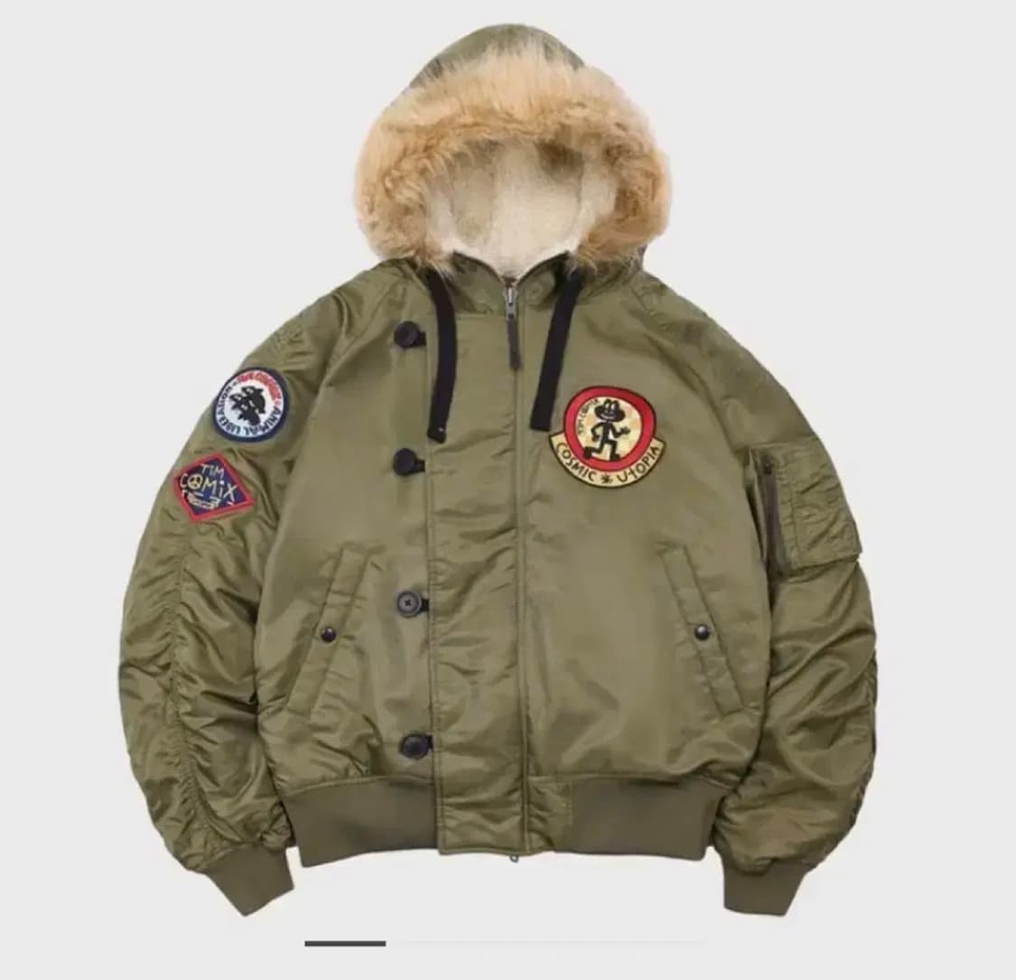 팀코믹스 항공점퍼 카키 상품이미지1