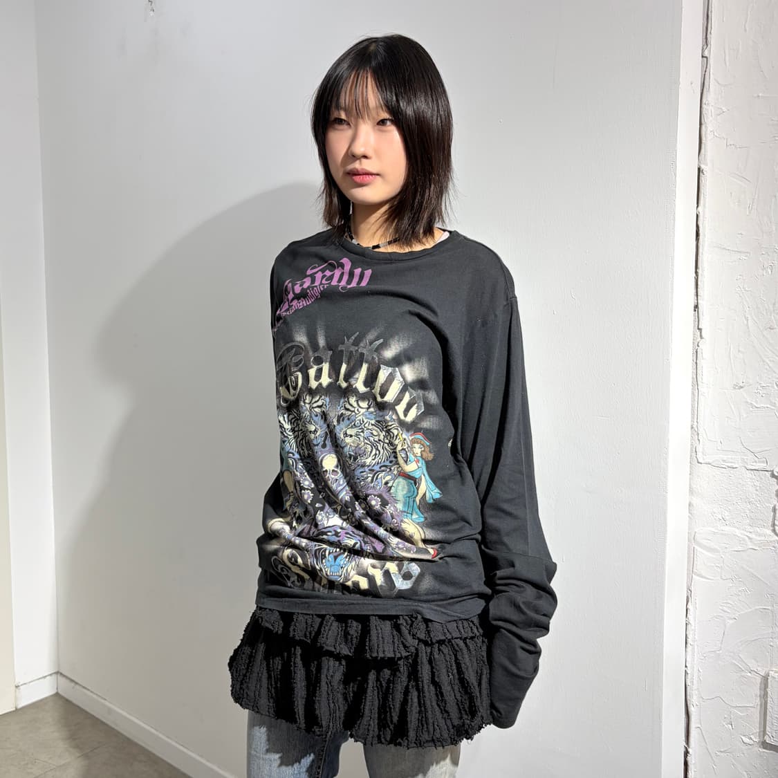 에드하디 y2k 프린팅 긴팔 티셔츠 상품이미지5