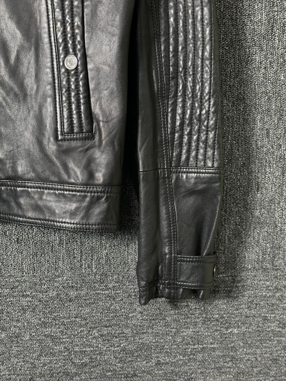 Calvin Klein 가죽 자켓 블랙 L 상품이미지6