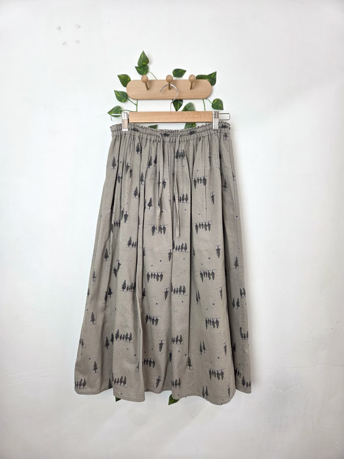 sm2 코지 패턴 롱스커트 상품이미지1