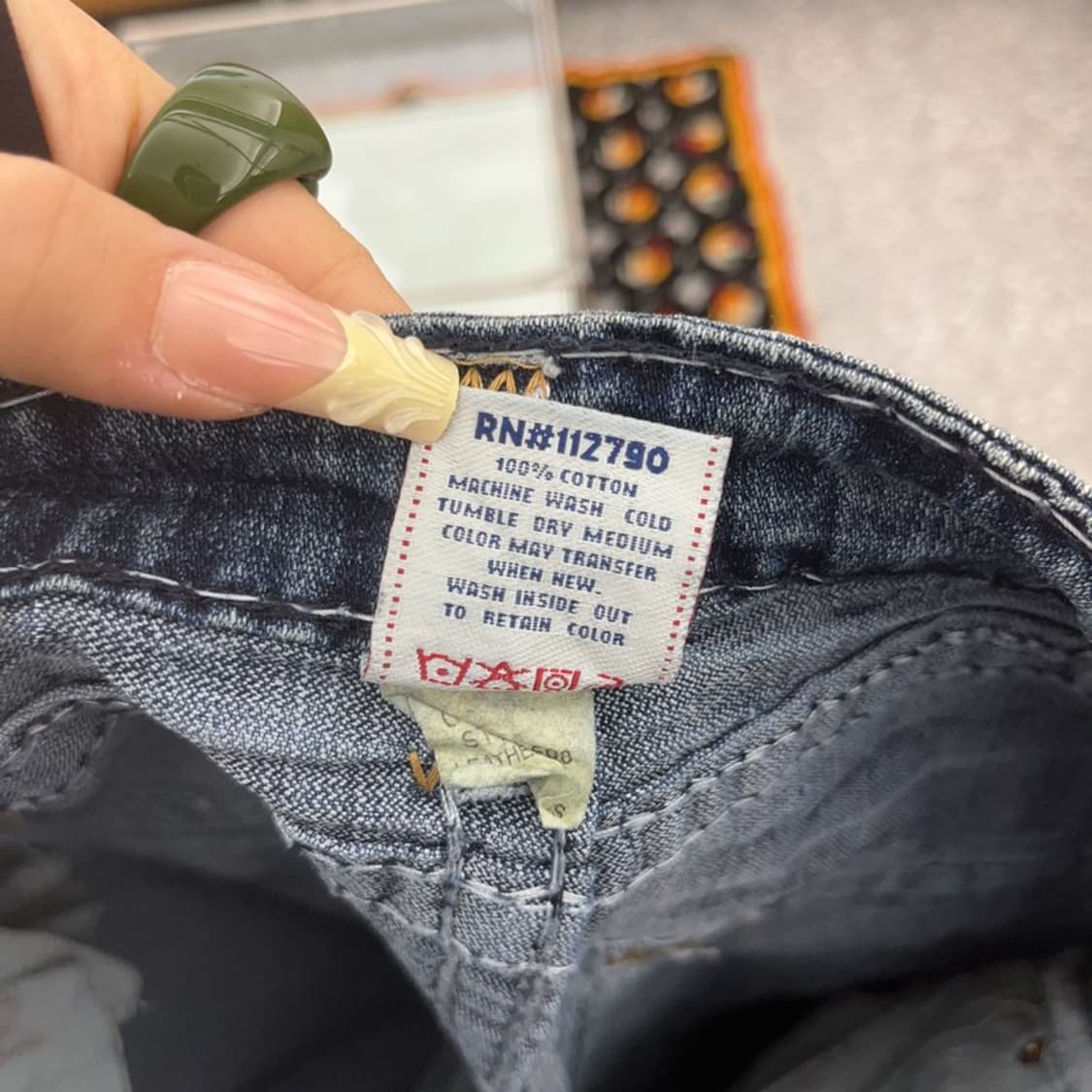 트루릴리전 조이 올드스쿨 레트로 스티치 데님팬츠 28인치 C08027 상품이미지7