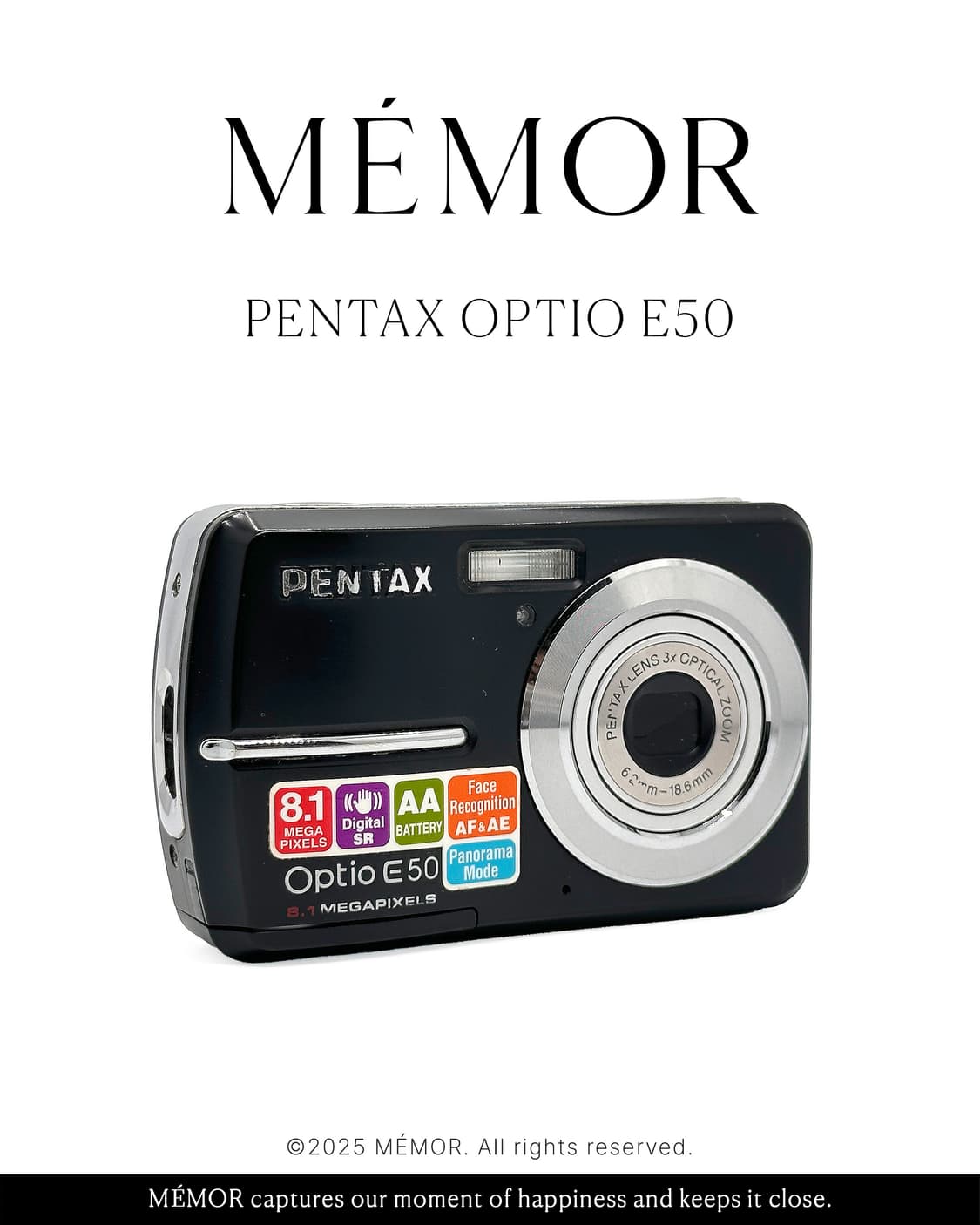 뽀얀느낌🤍PENTAX OPTIO E50 펜탁스 디카 카메라 상품이미지2