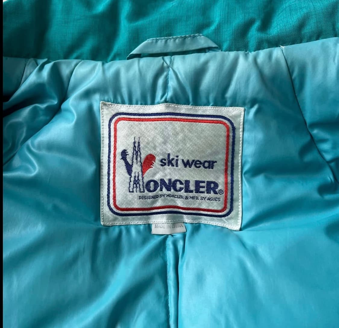 90s 몽클레르 X 아식스 터콰이즈 구스다운 점포 상품이미지7