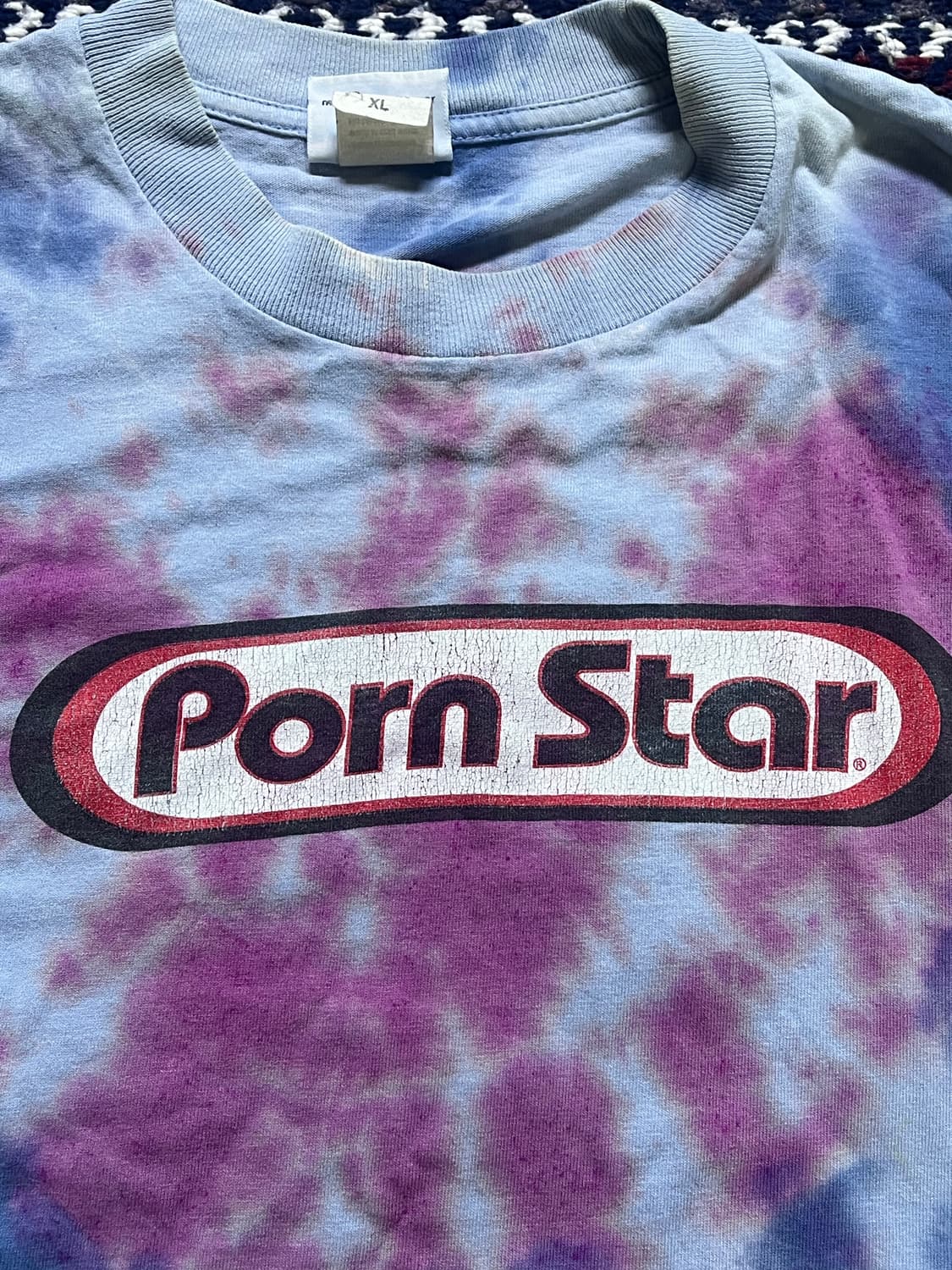 90s usa pornstar tie dye t shirts 상품이미지1