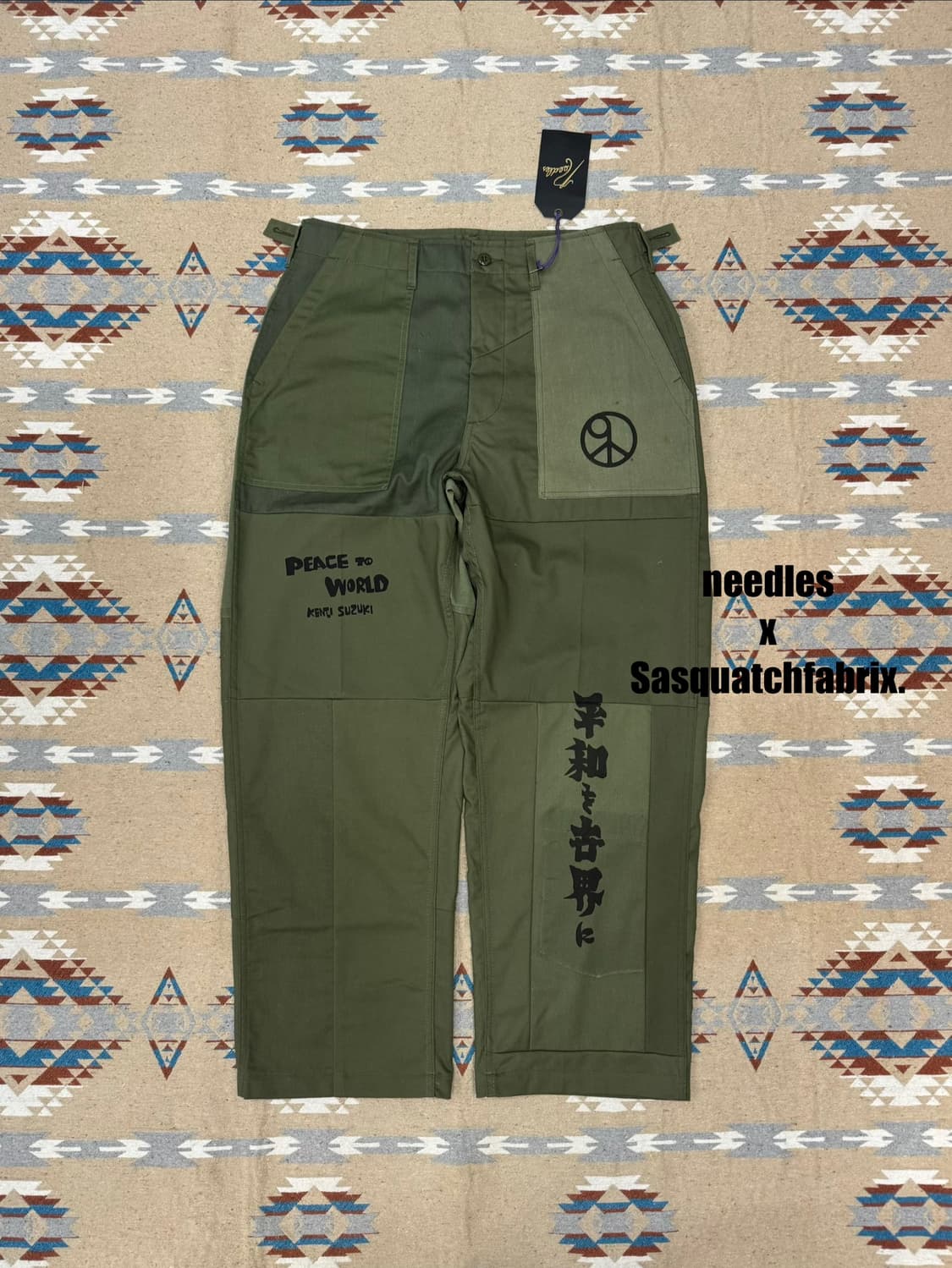 [M] 니들스 x 사스콰치패브릭스 리빌드 퍼티그 팬츠 상품이미지1