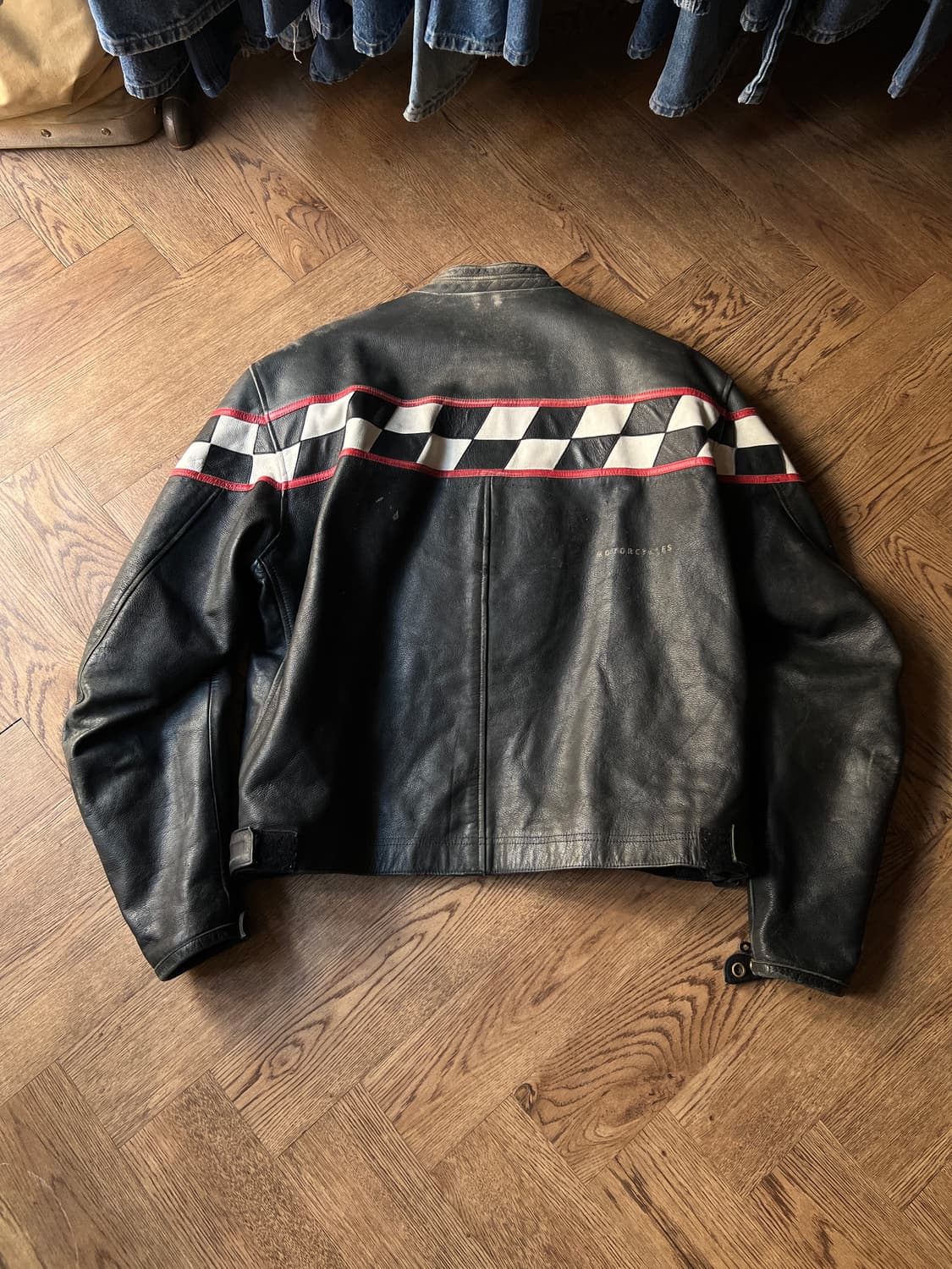 [L]TRIUMPH 트라이엄프 모터사이클 레더 라이더 자켓 상품이미지8